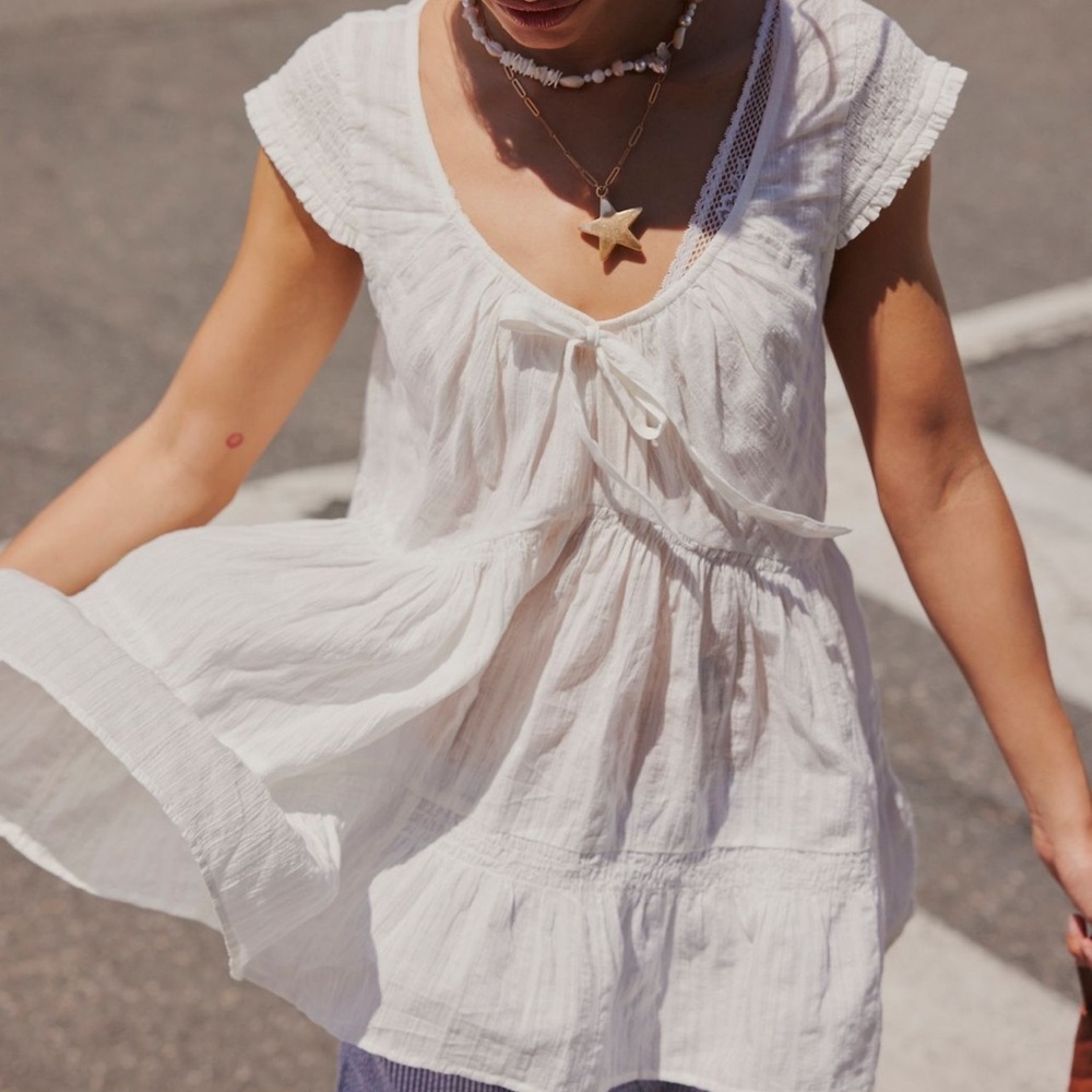 Free People love me smocked tunic NWT
